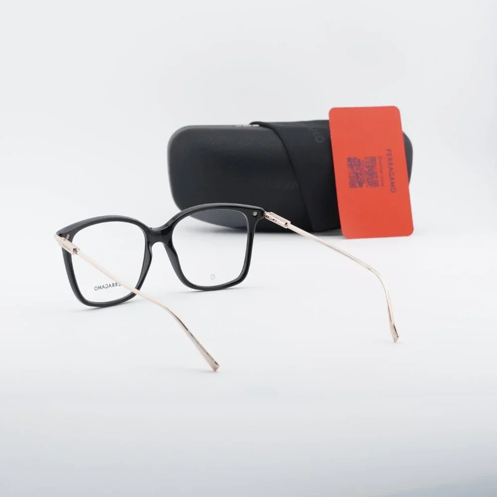 Salvatore Ferragamo SF2992 001 Eyeglasses Black 53mm Square Frame